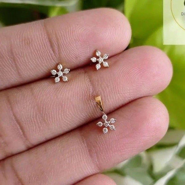 925 Chandi 2.5 grams 18K Gold Plated Necklace Set