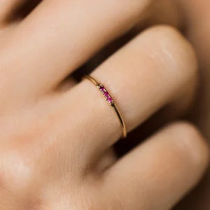 Solid 925 Chandi 1.90 grams 18K Gold Plated Ring