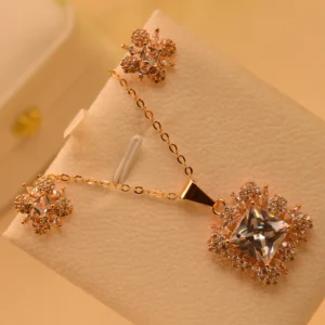 Gold Plated Necklace Set For Girls/Women